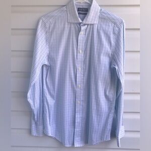 Lauren Ralph Lauren slim fit collar check print shirt| button up/down size S